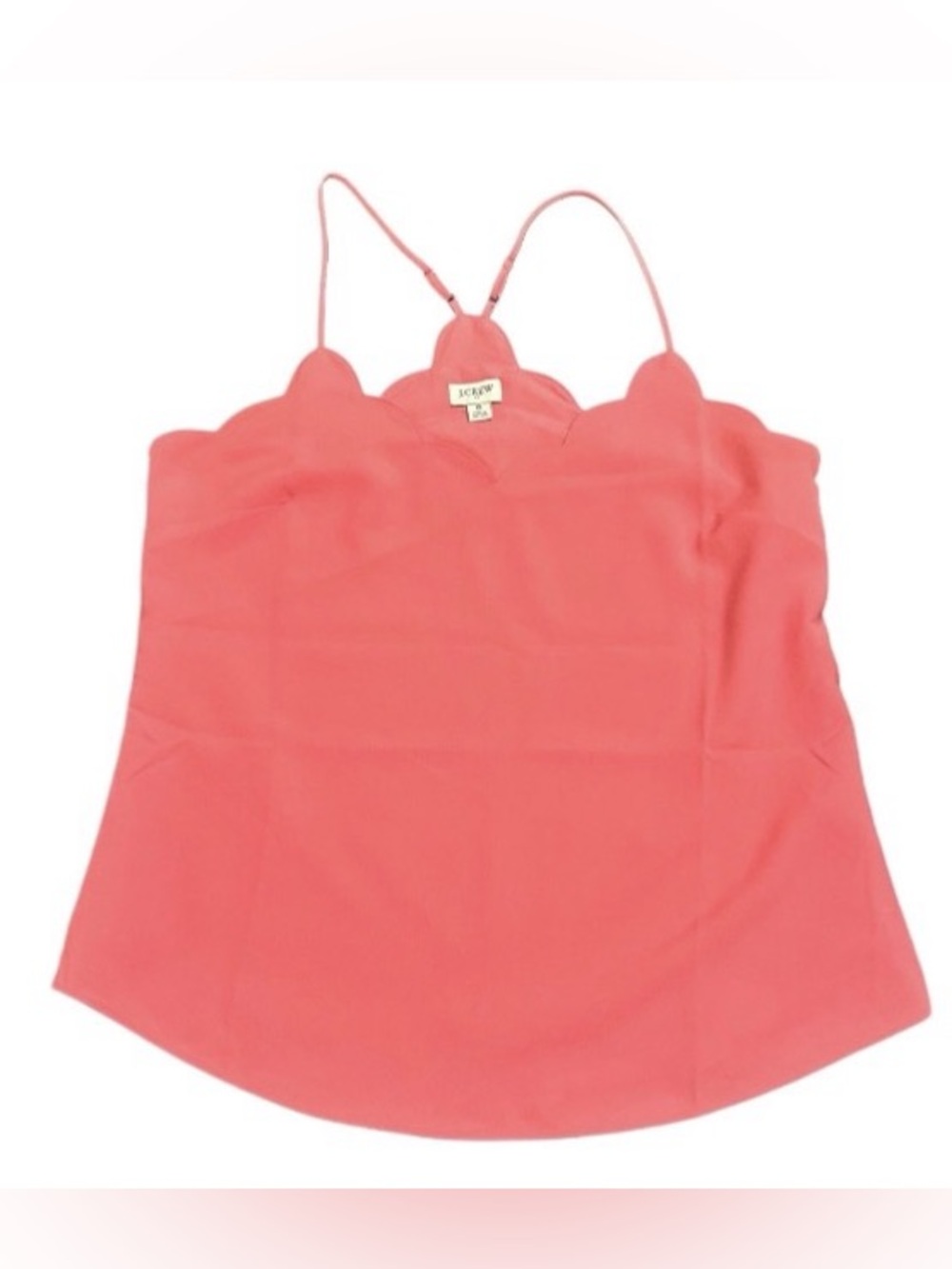 Womens J. Crew Blouse Spaghetti Strap Size 6 Cami Preppy Career Layering Shirt